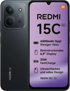 Xiaomi Redmi 15C 4 / 128GB 5G Midnight Black